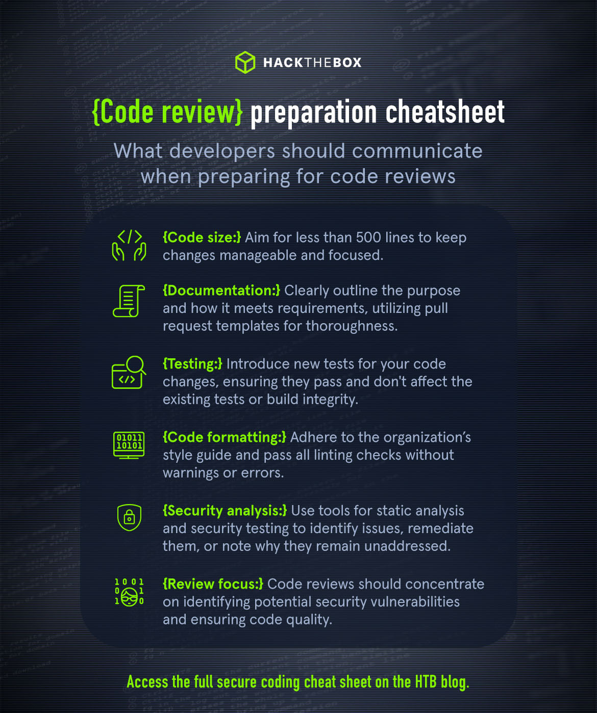 code review checklist